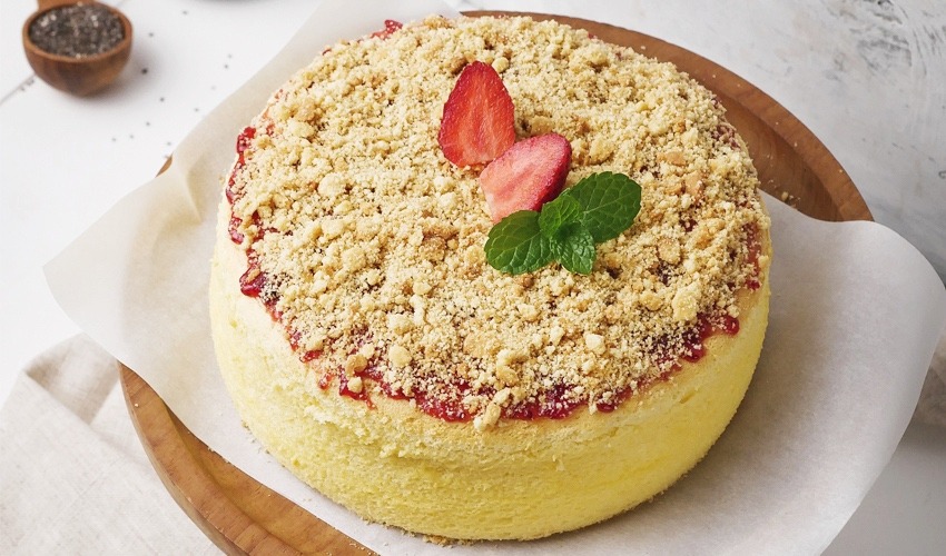 Strawberry Japanese Cheesecake
